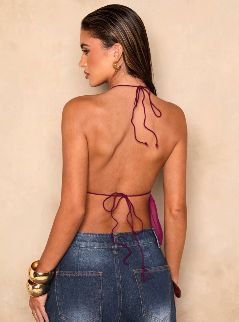 Magenta Halter Top