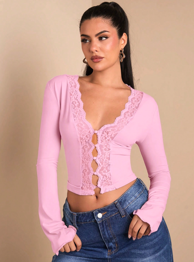 Blush Intentions Lace Top