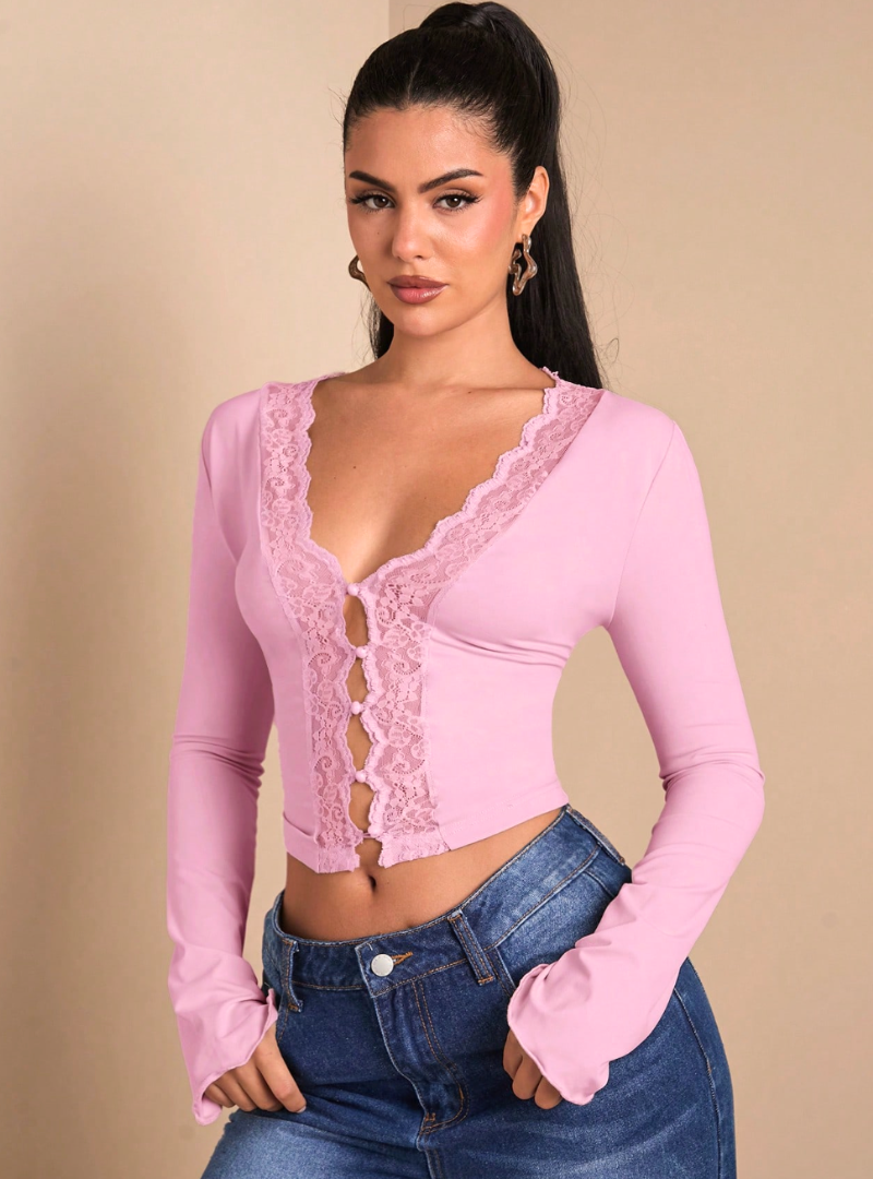 Blush Intentions Lace Top