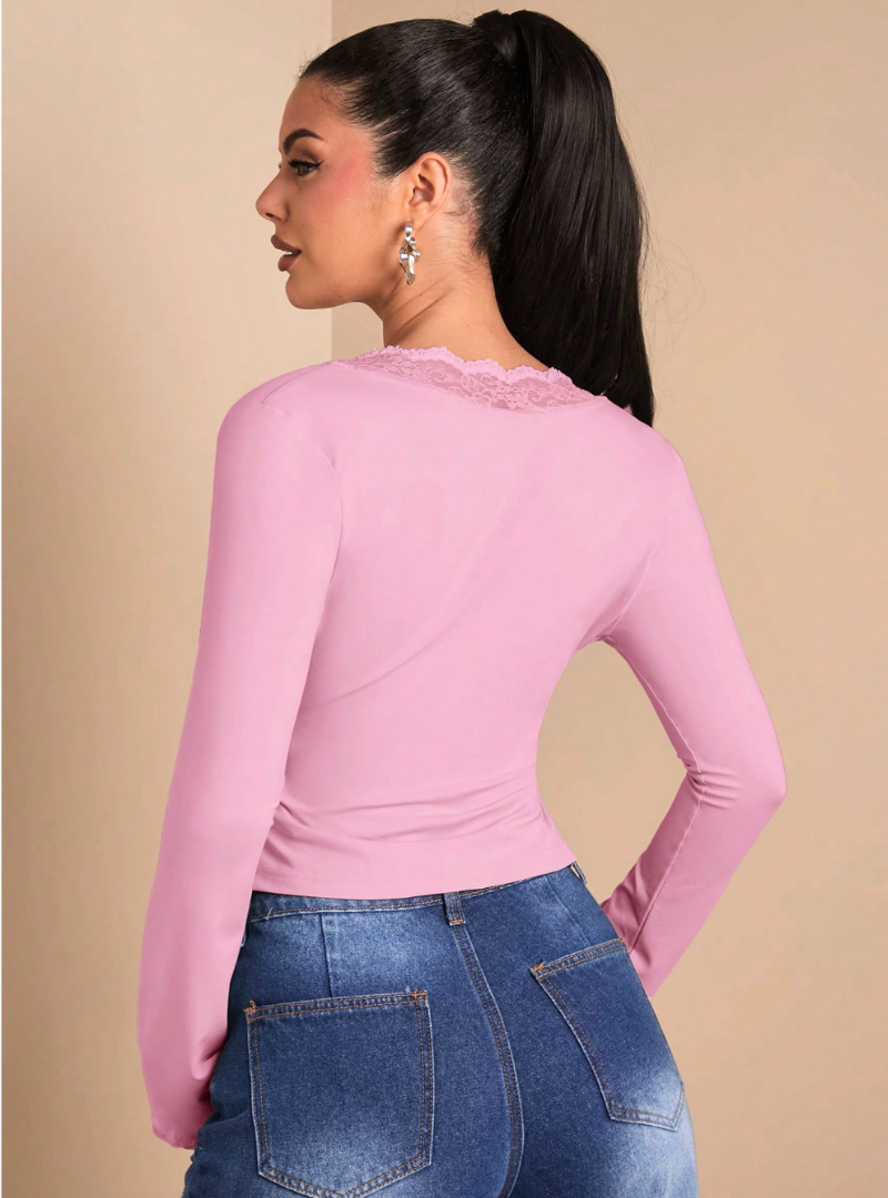 Blush Intentions Lace Top