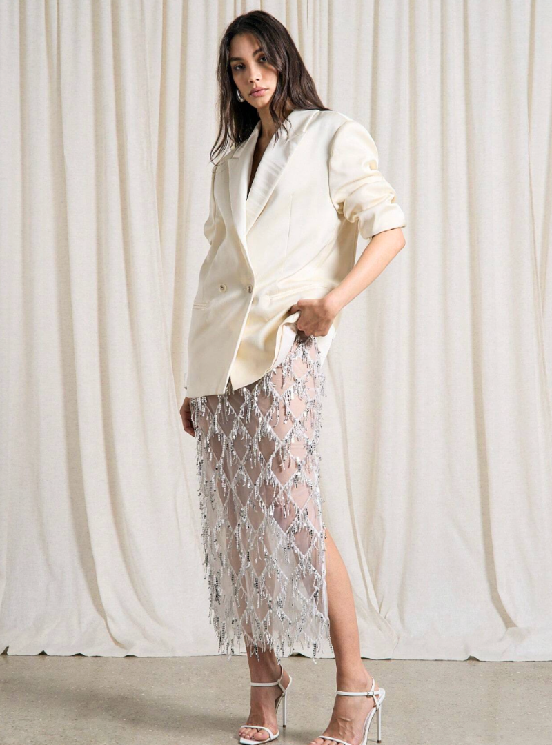 Boardroom Glimmer Skirt