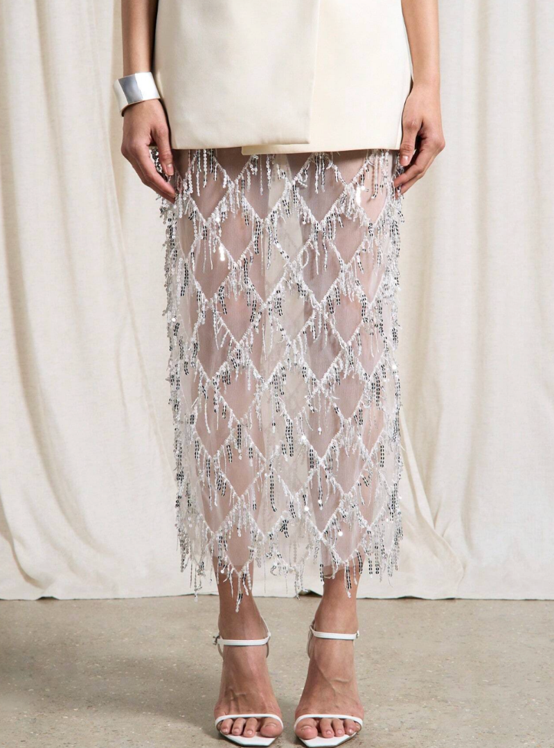 Boardroom Glimmer Skirt