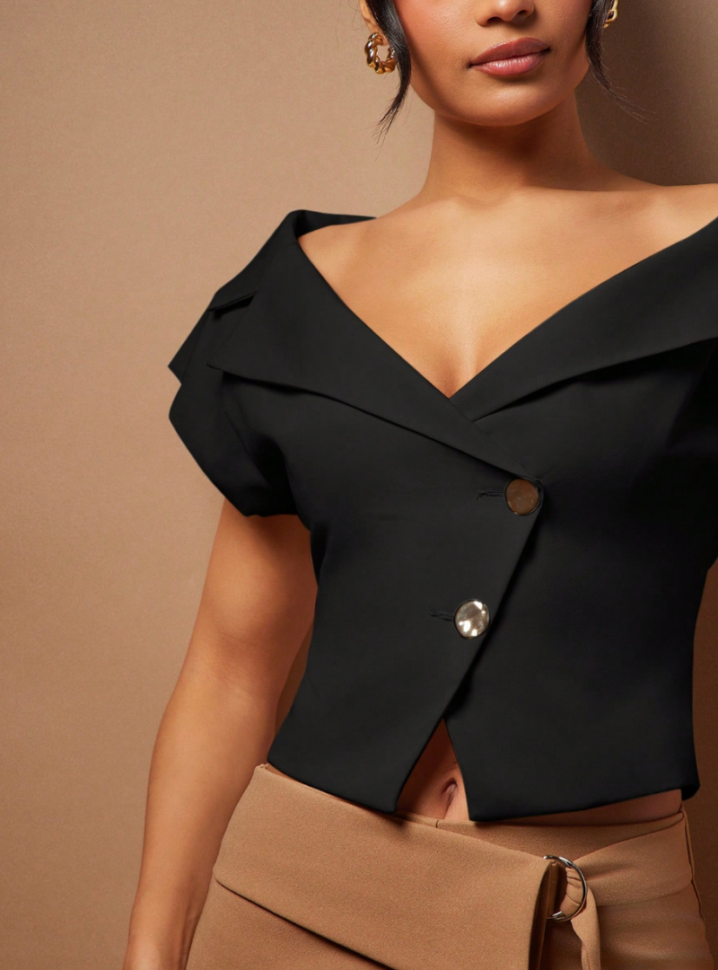 Power Play Blazer Top