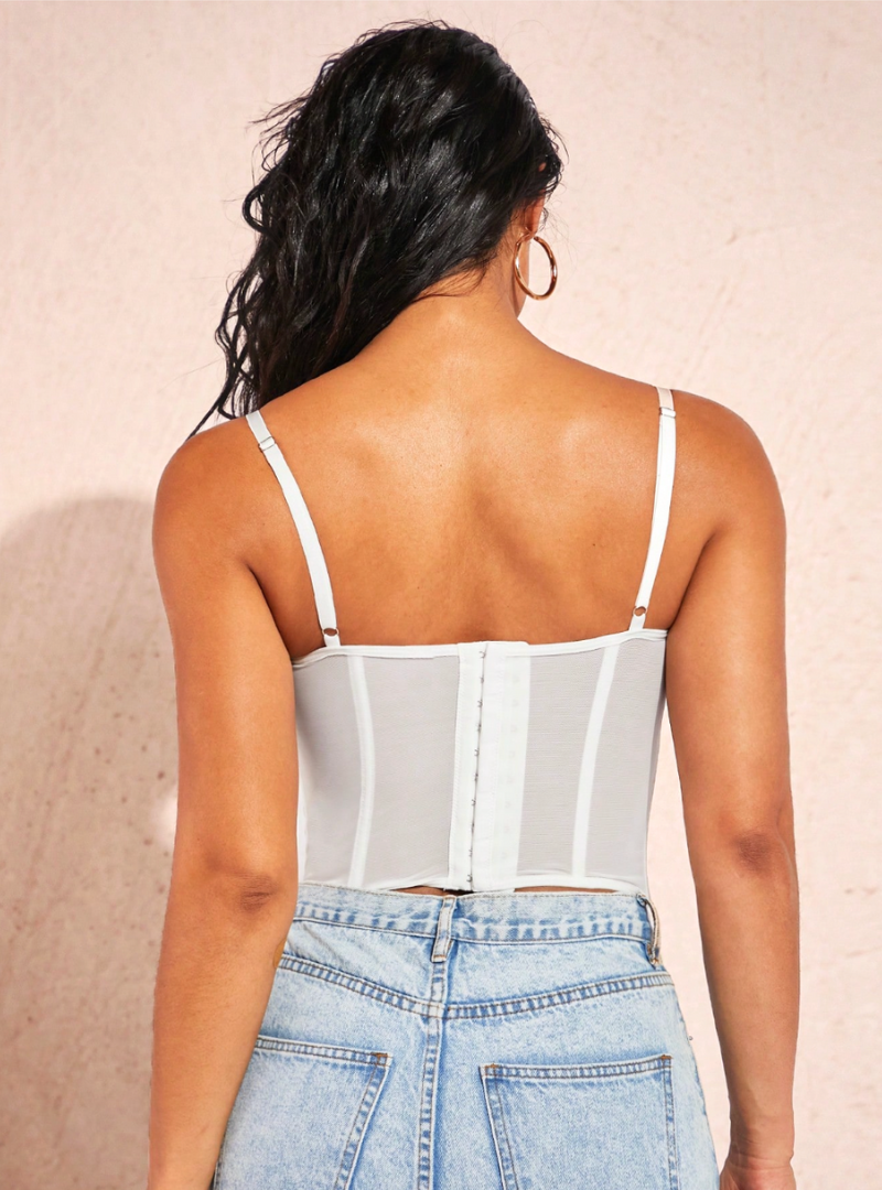 Soft Power Lace Bustier Cami