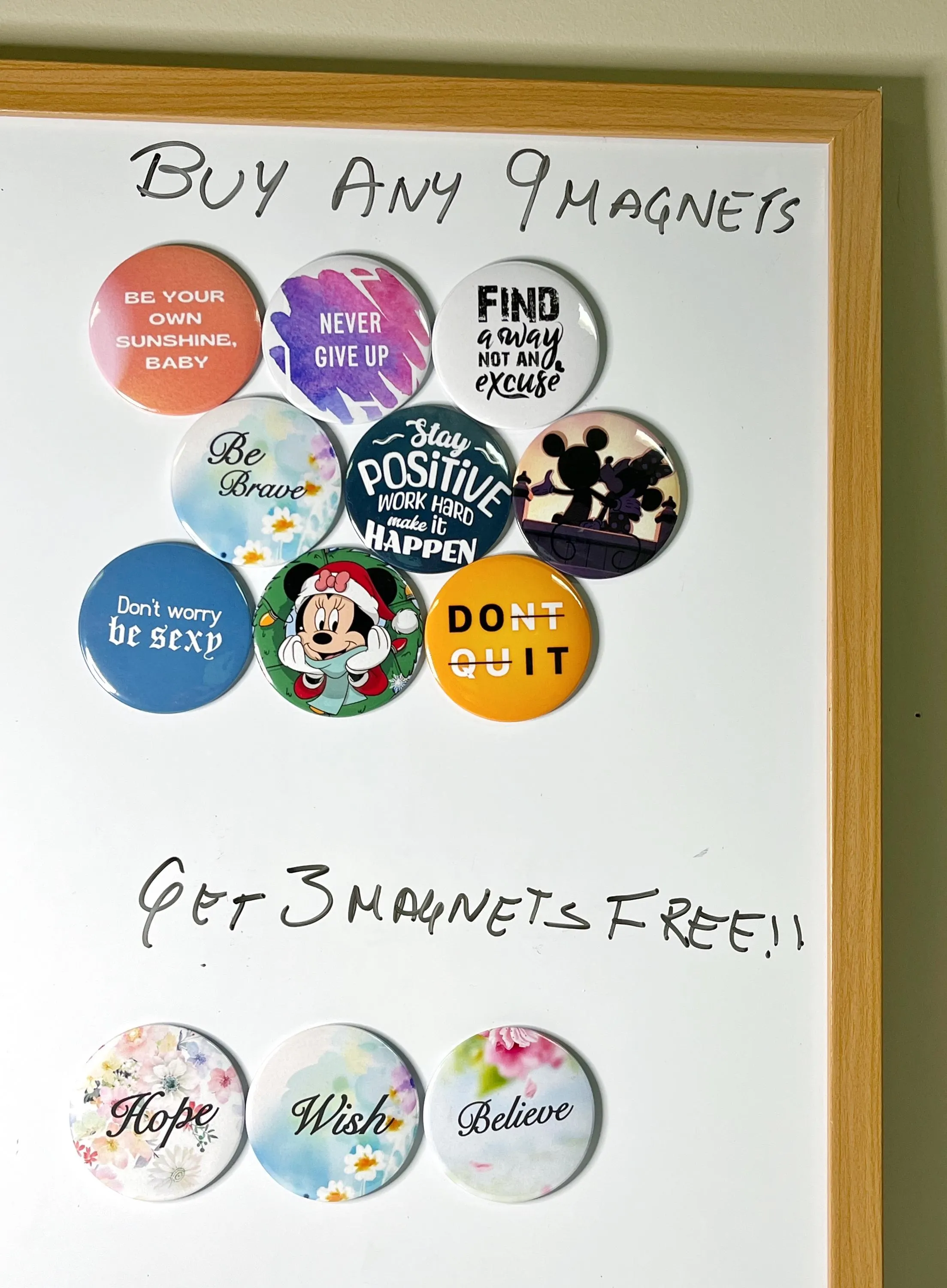 Round- 2.28”- Custom Fridge Magnet Set – Buy 9 Get 3 FREE