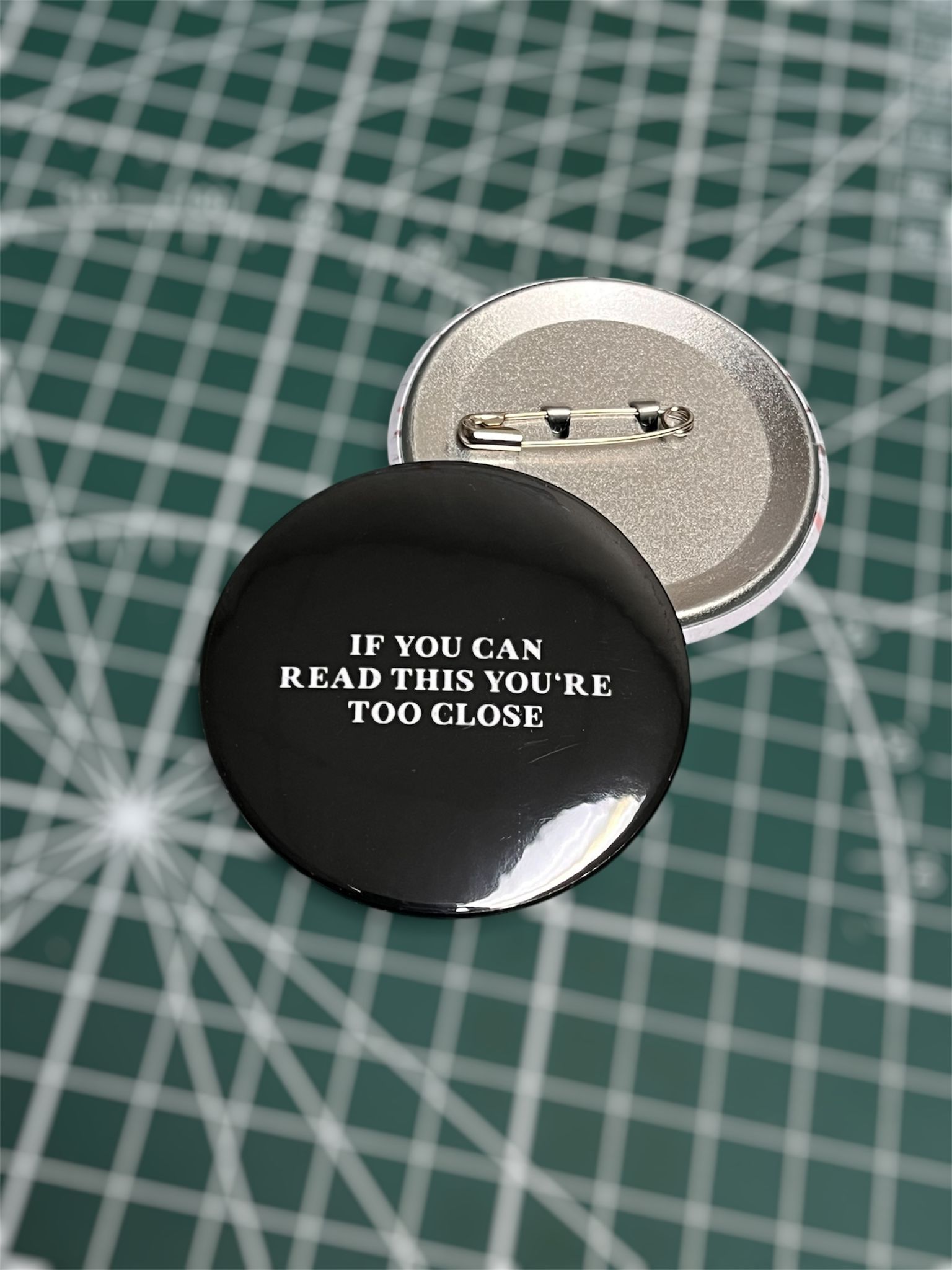 Custom 58mm Button Pin – Personalized with Your Logo, Photo, Text or Design | Perfect for Events, Gifts, or Branding