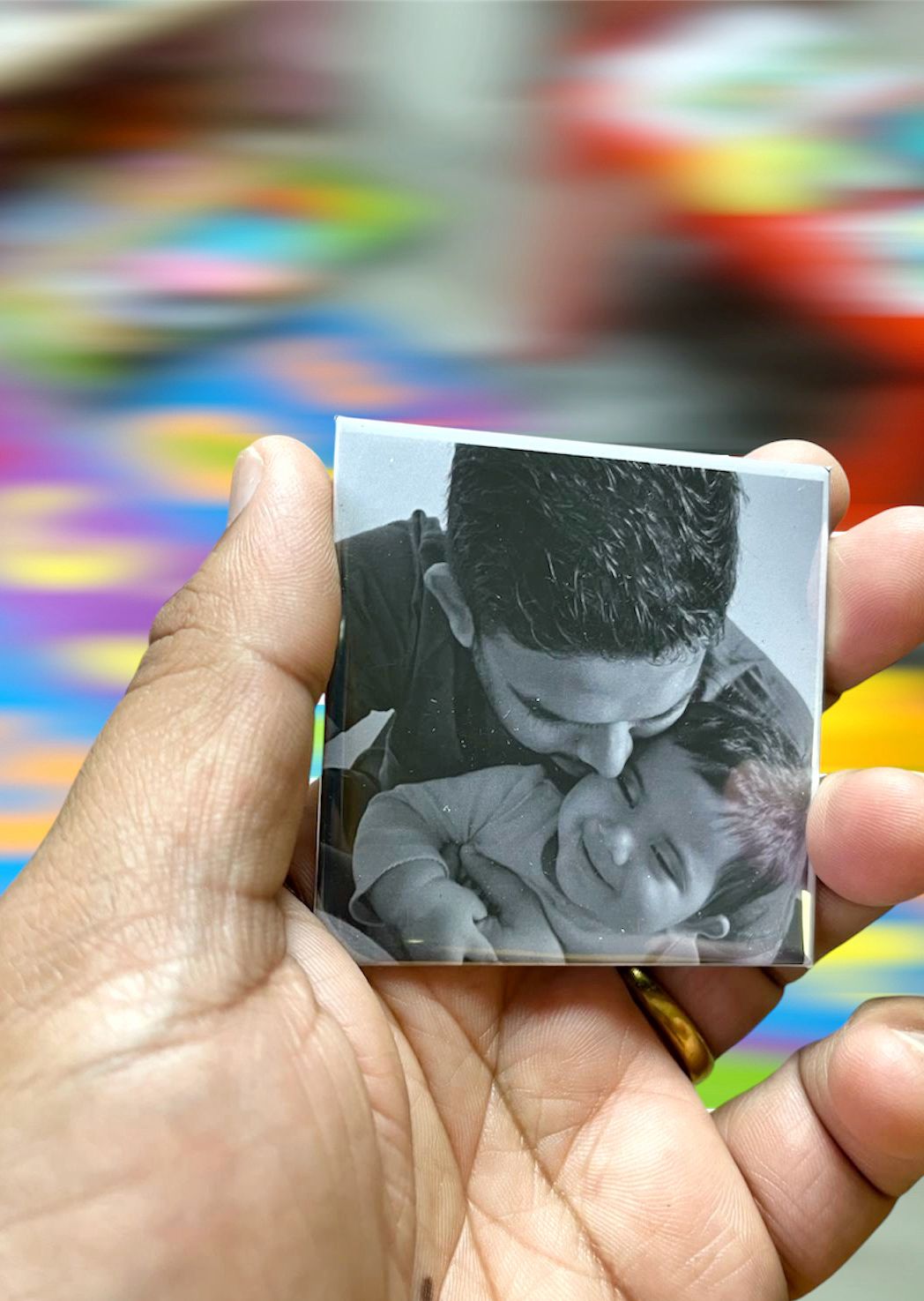 Square (2.5x2.5”)Custom Photo Magnet | Personalized Fridge Magnet | Gift for Dad Mom Couples | Photo Magnet Wedding Favors | Baby Shower