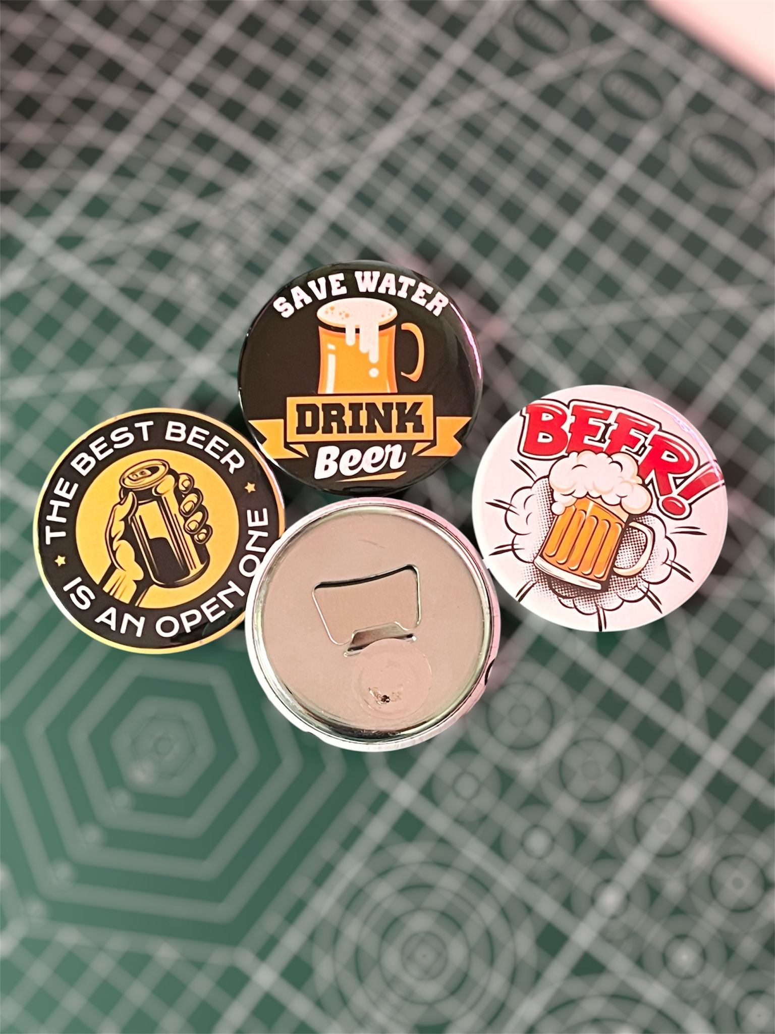 58mm Bottle Opener – Magnetic Fridge Bottle Opener | Custom Pocket Opener | Fun Gift for Him or Her