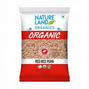Nature Land Organics Red Rice Poha