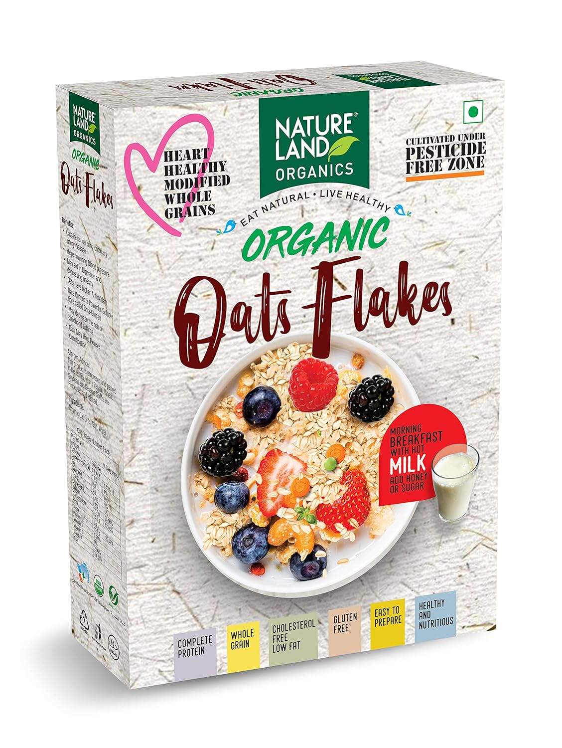 Nature Land Organics Oats Flakes(250g)