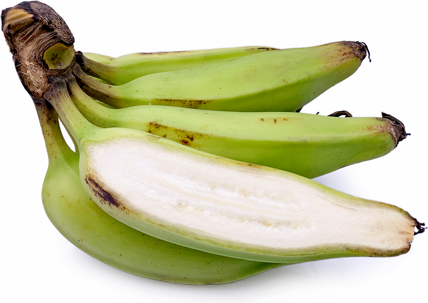 Raw green banana