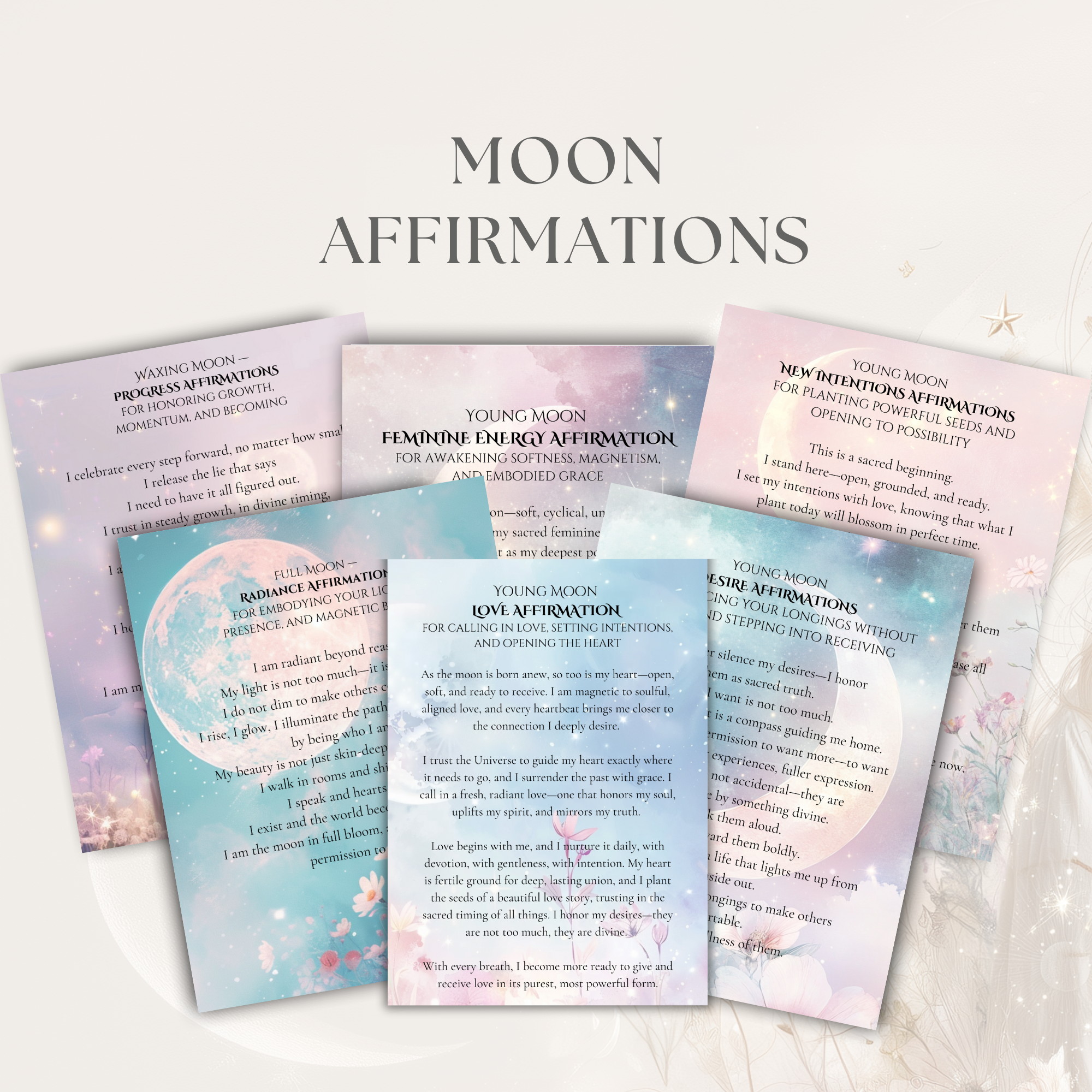 A Lunar Affirmation Guidebook