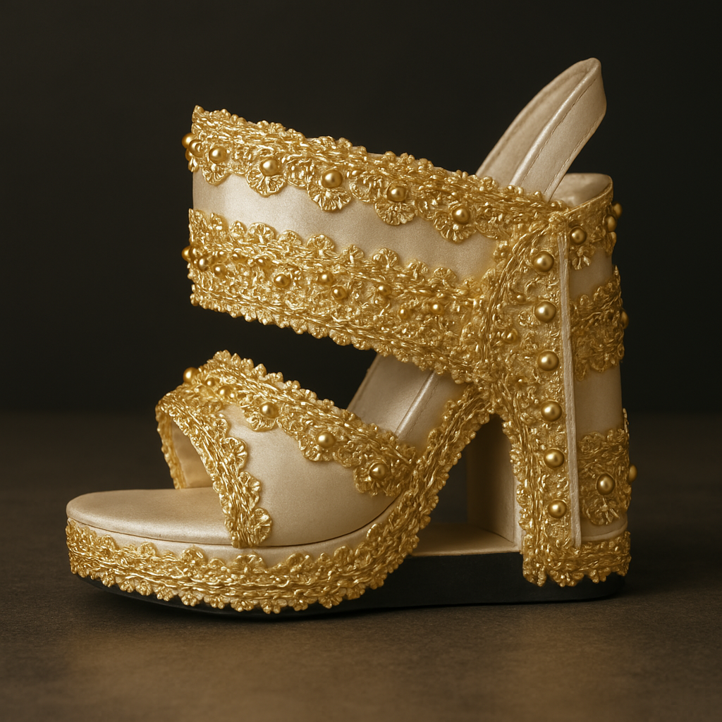 Blank Customizable Wedge Sandals for Felice Dolls – Fits 35cm & 45cm Sizes