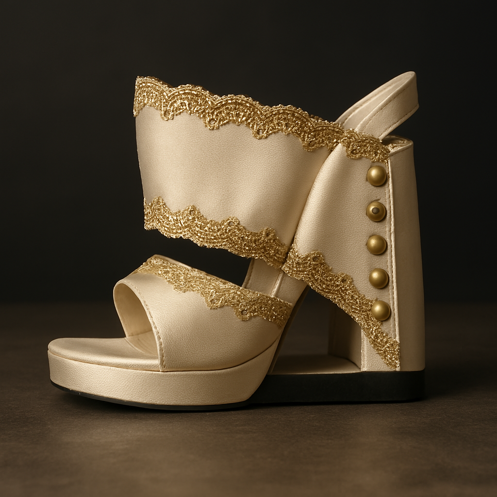 Blank Customizable Wedge Sandals for Felice Dolls – Fits 35cm & 45cm Sizes