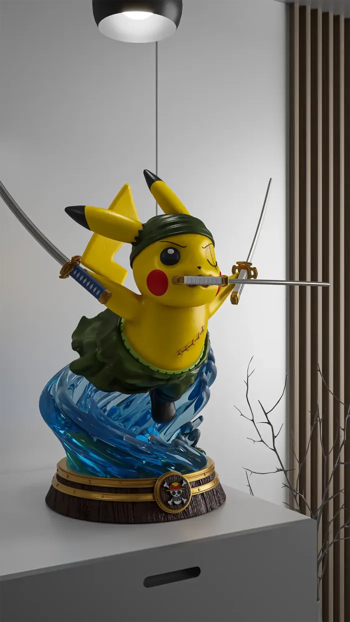 Pikachu x Roronoa Zoro