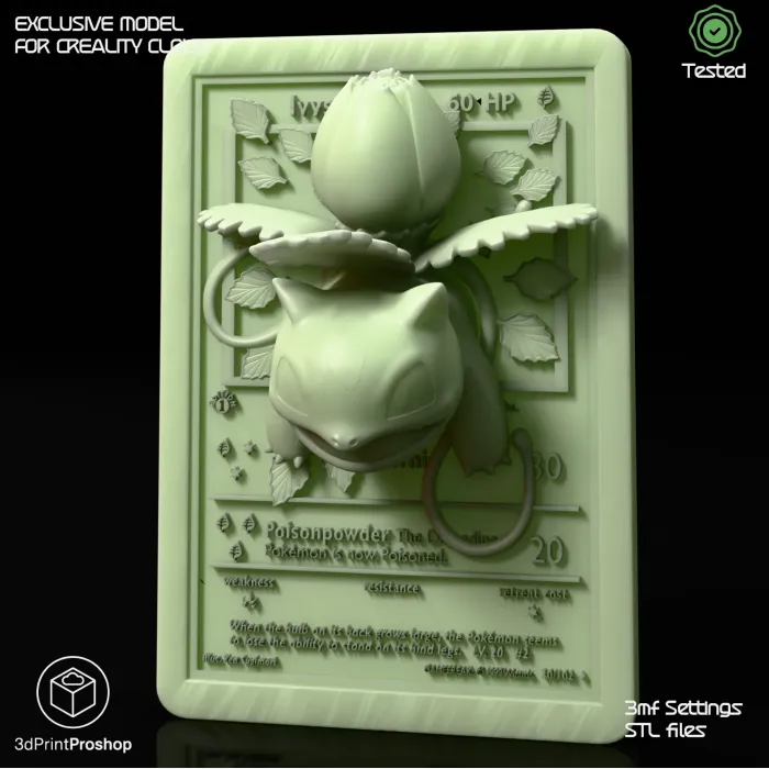 Carte pokémon 3D Herbizarre