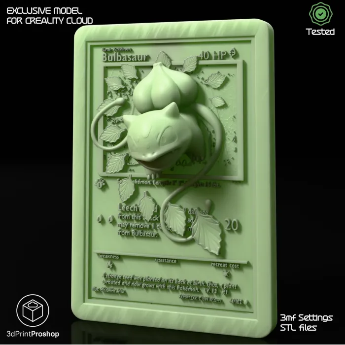 Carte Pokémon 3D Bulbizarre