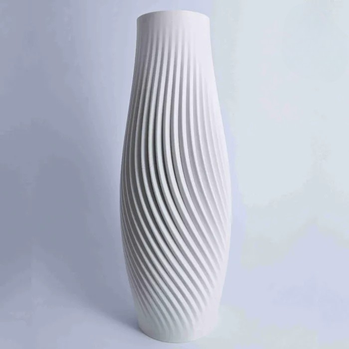 Elegant vase blanc