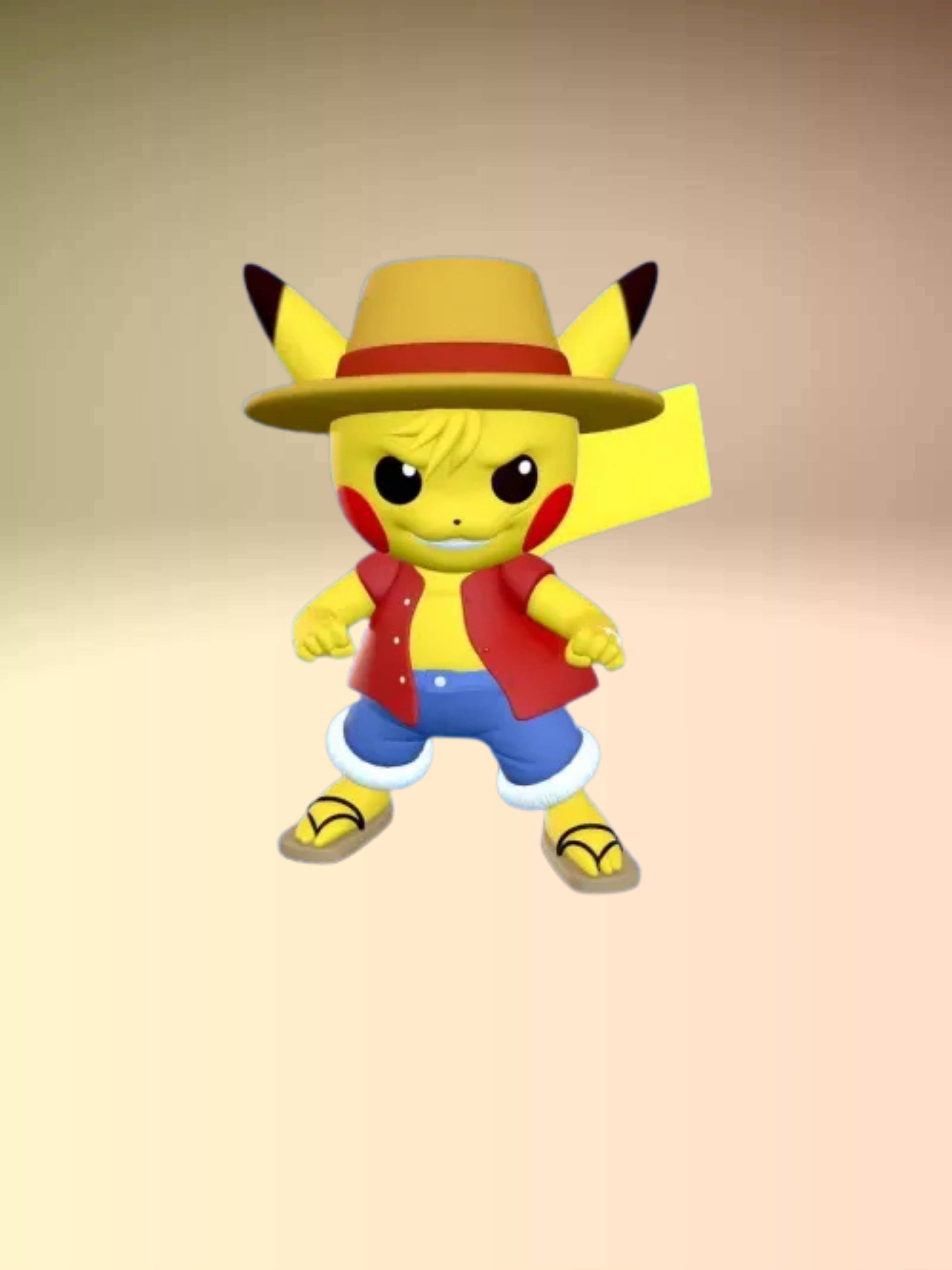 Pikachu x Luffy (Pokémon x One piece)