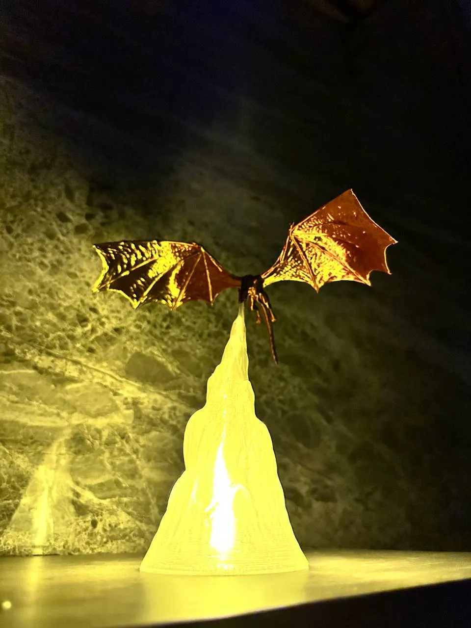 Lampe flamme de dragon