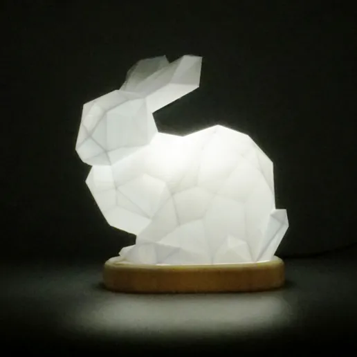 Lampe artistique lapin