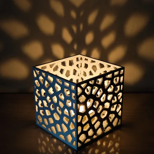 Lampe cube artistique