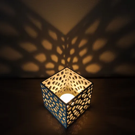 Lampe cube artistique