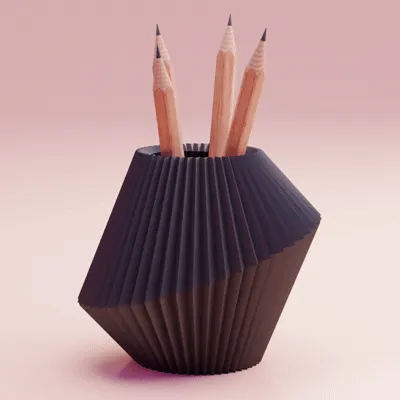 Geometric Pencil Holder