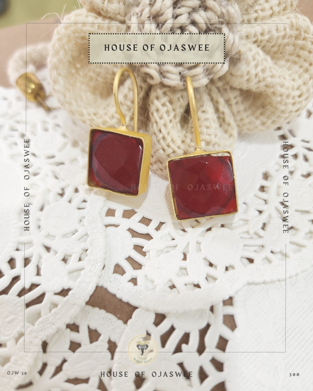 Matte Earrings - Coffee Brown