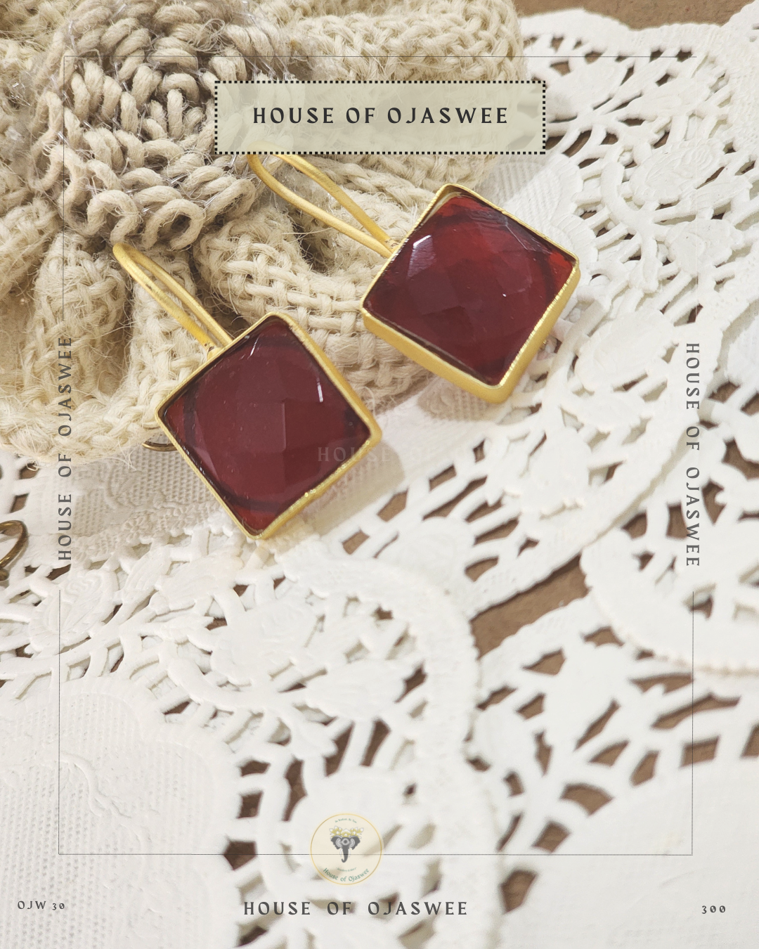 Matte Earrings - Coffee Brown