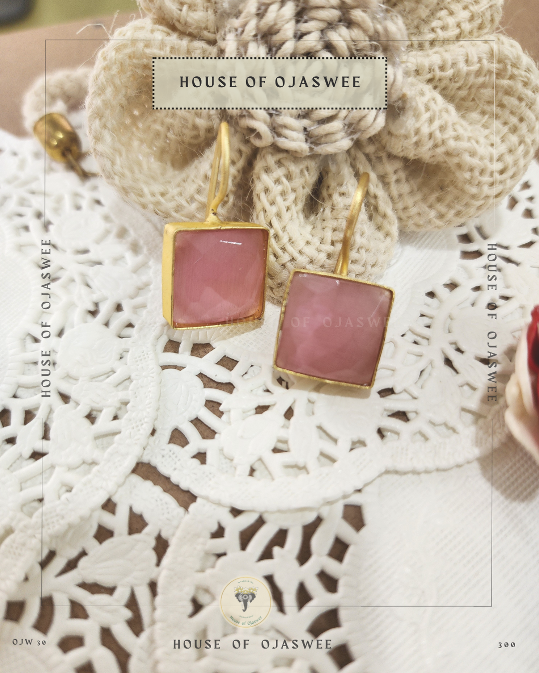 Matte Earrings - Pastel Pink