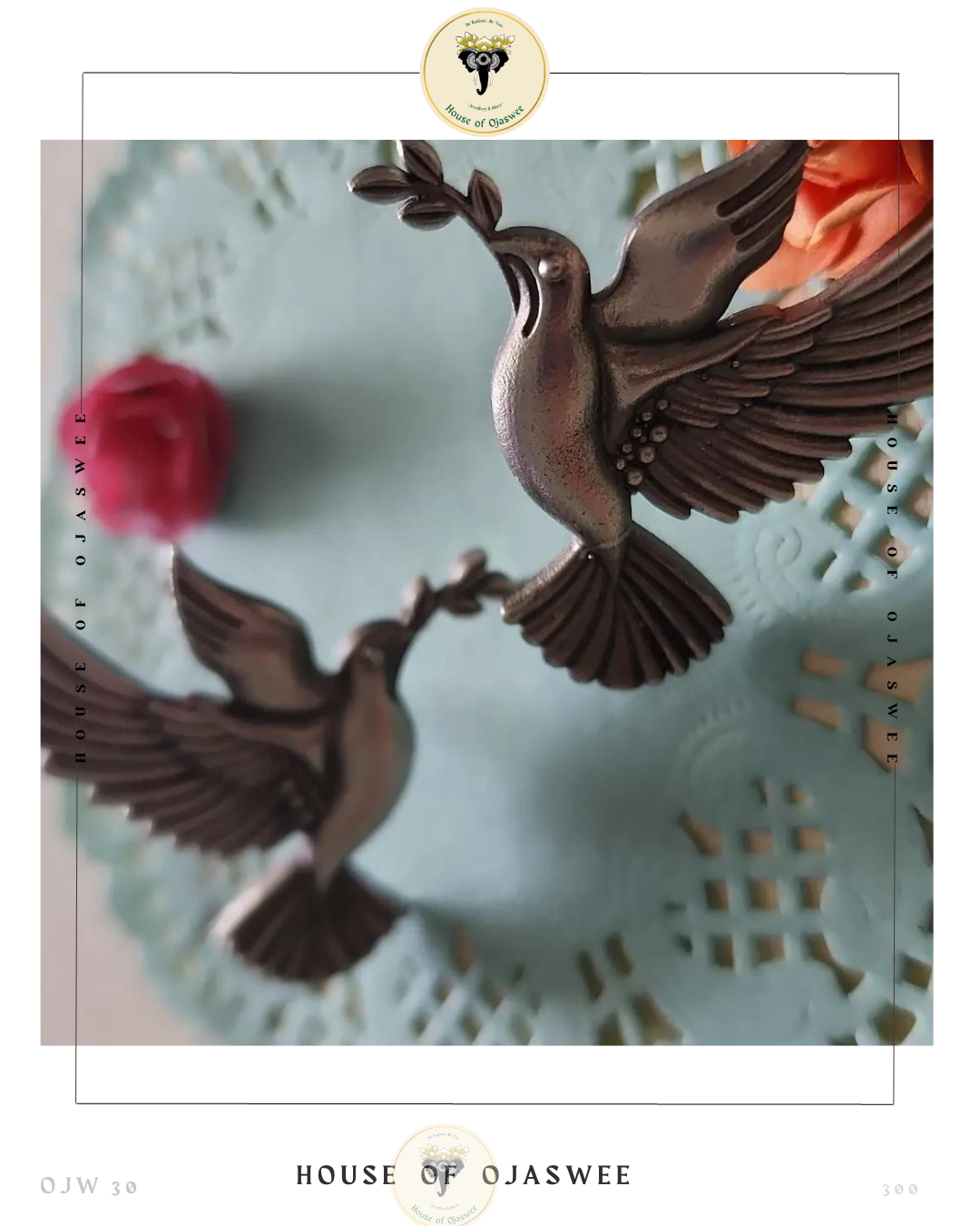 Oxidized Earrings Birds