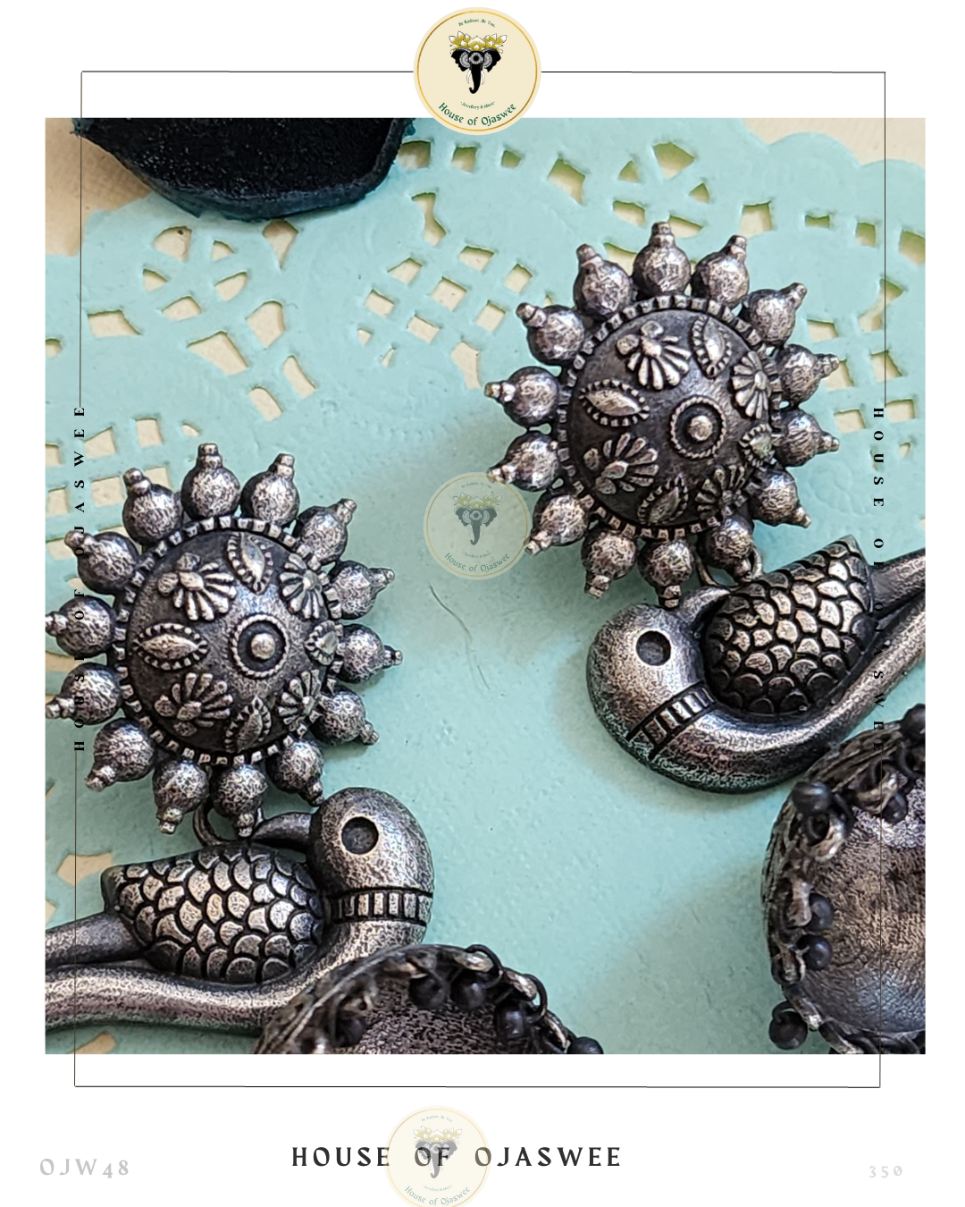 Oxidized Earrings