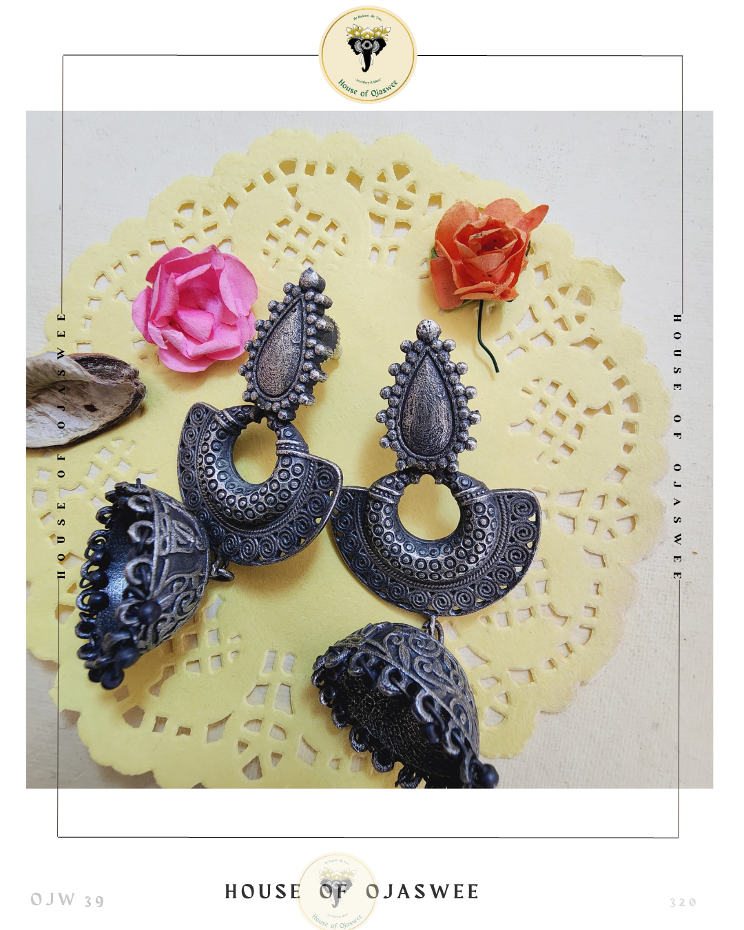 Oxidized Earrings
