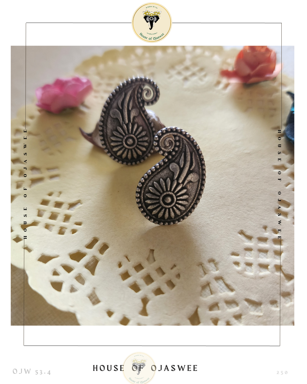Oxidized Earrings - Mango