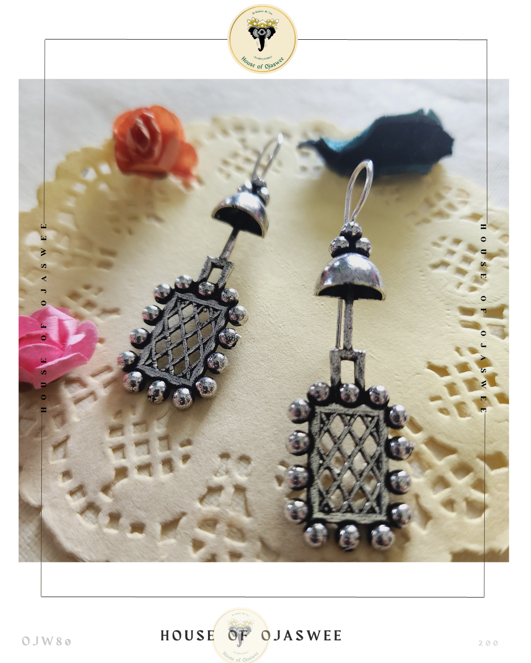 Oxidized Earrings 