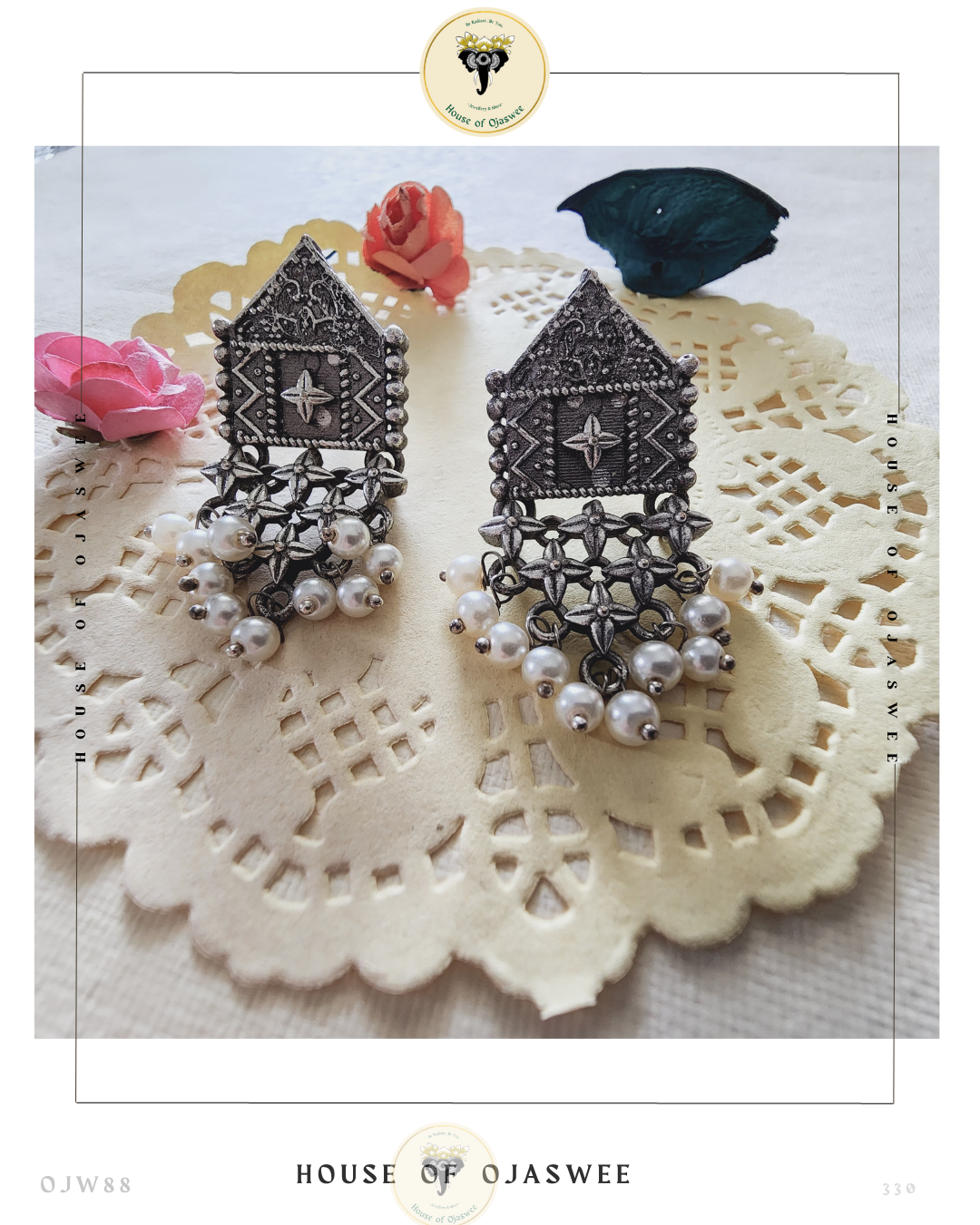 Oxidized Earrings Chariot