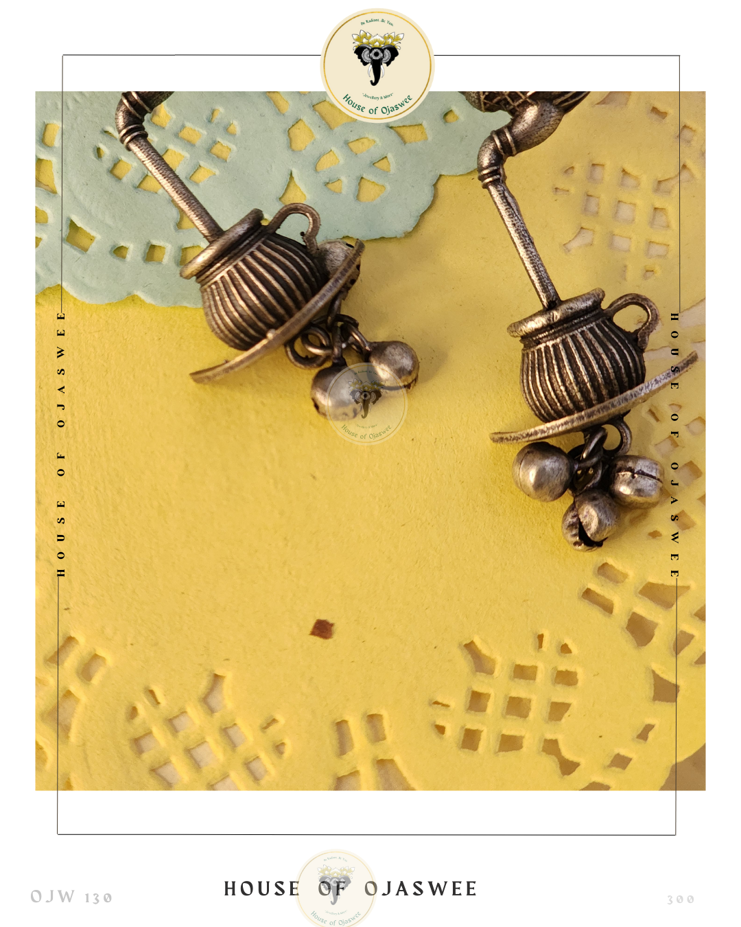 Oxidized Earrings - Chai pe Charcha
