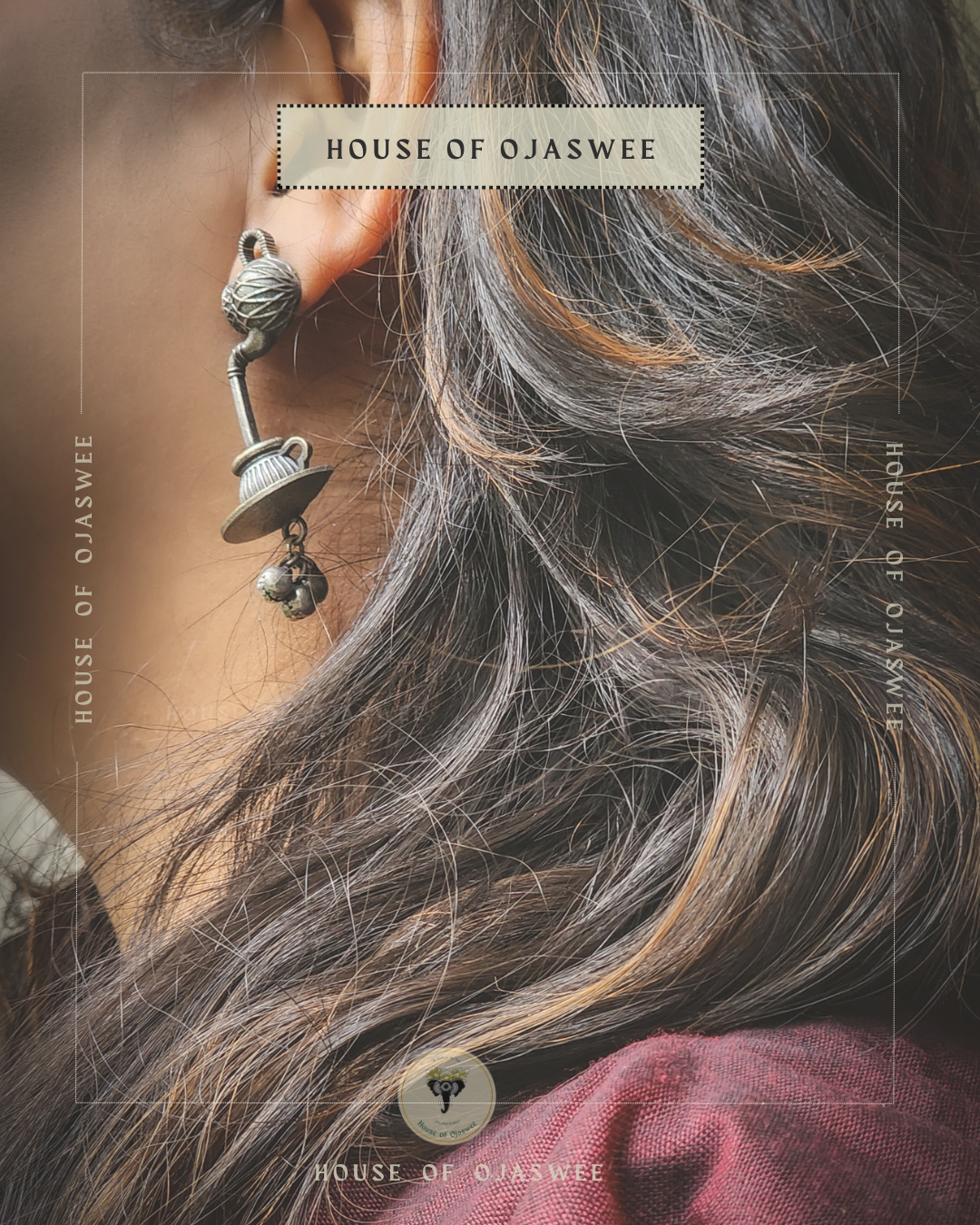 Oxidized Earrings - Chai pe Charcha