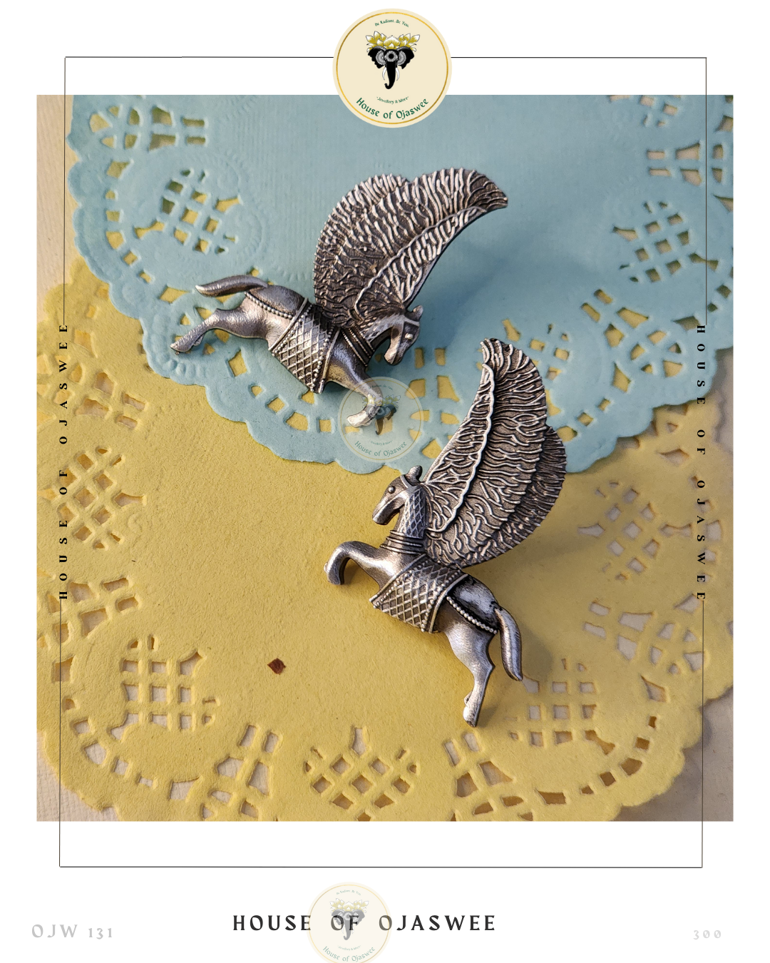 Oxidized Earrings - Unicorn