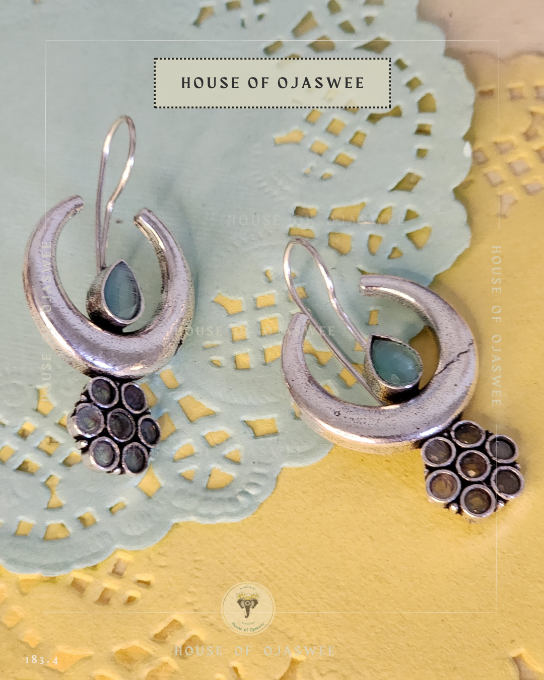 German Silver Earrings - Earl Grey
