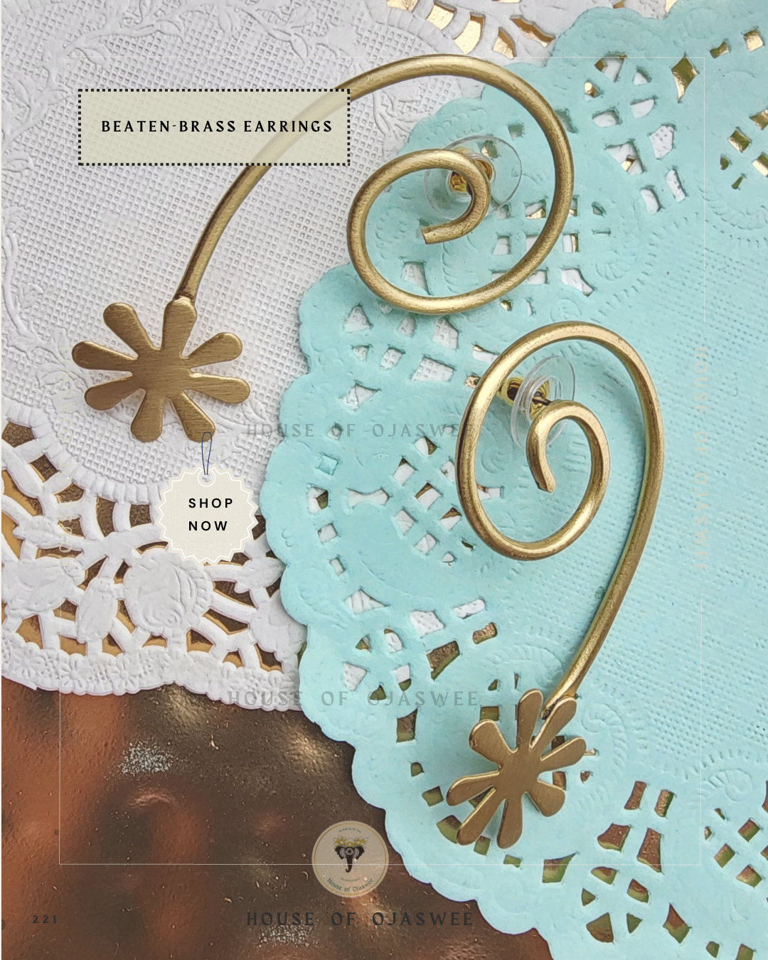 Matte Earrings - Flower