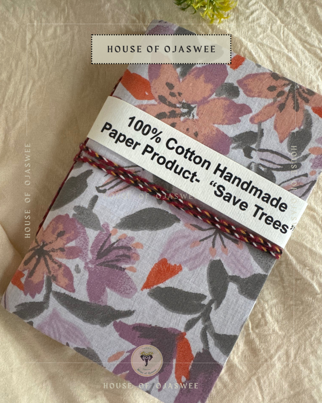 Fabric Diary - Floral Print  (Beige & Pink )