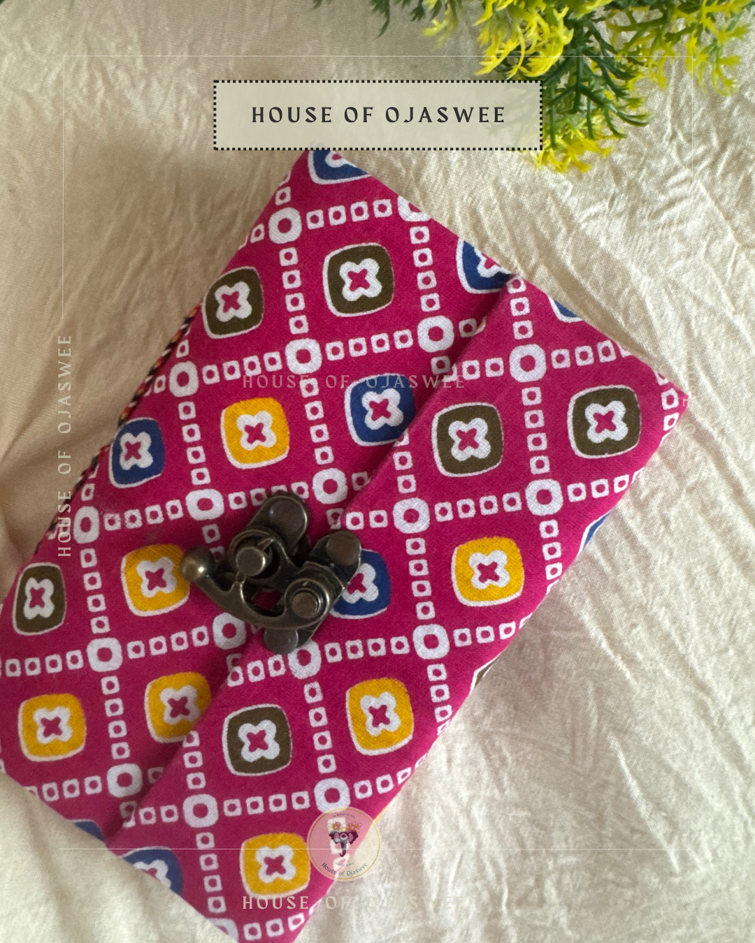 Fabric Diary - Abstract Print (Pink Bandhani)