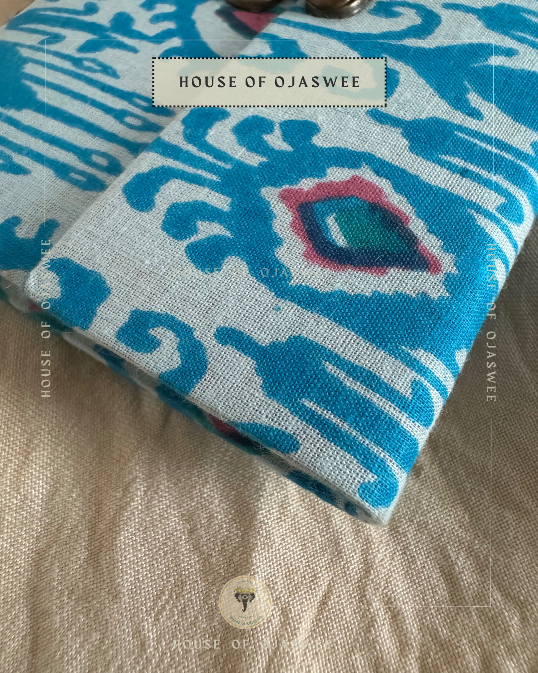 Fabric Diary - Abstract Print (Blue)
