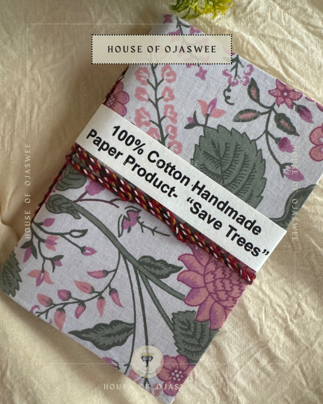 Fabric Diary - Floral Print (Pink and Green)