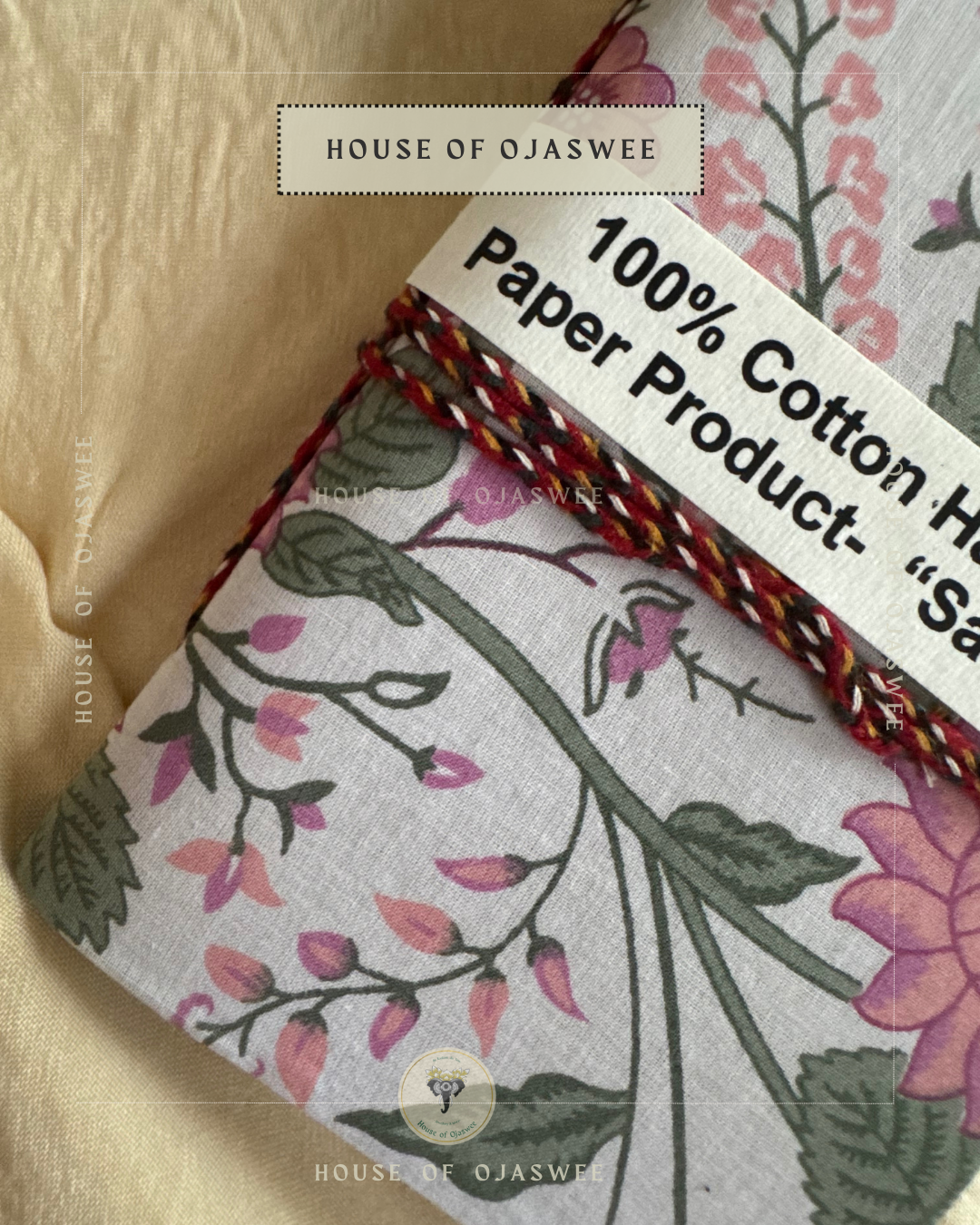 Fabric Diary - Floral Print (Pink and Green)