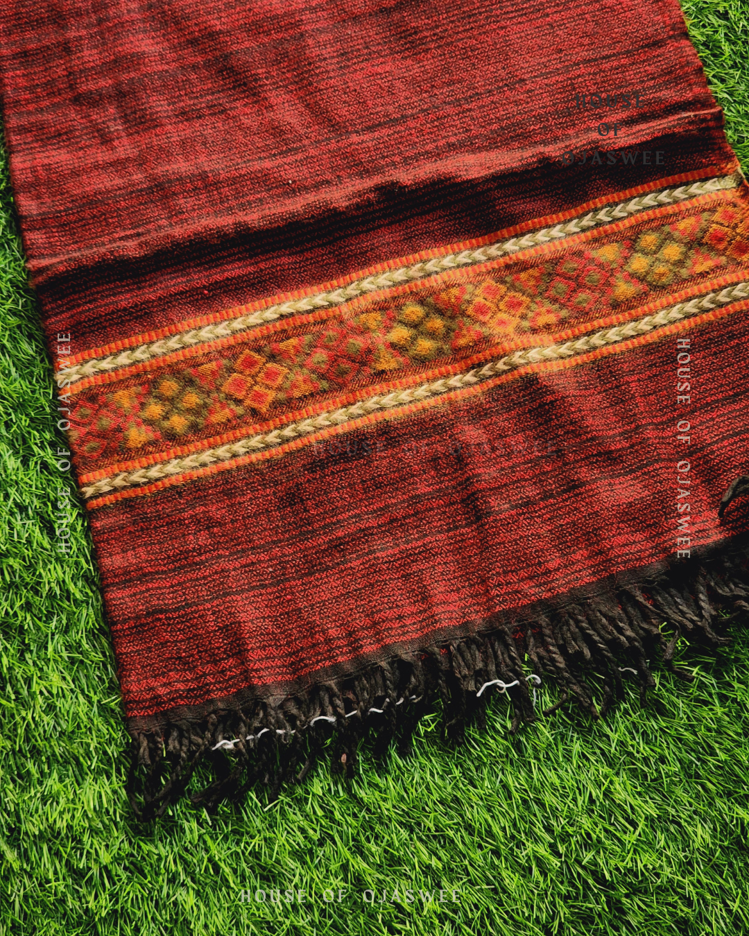 Himachali Plain Shawls - Maroon