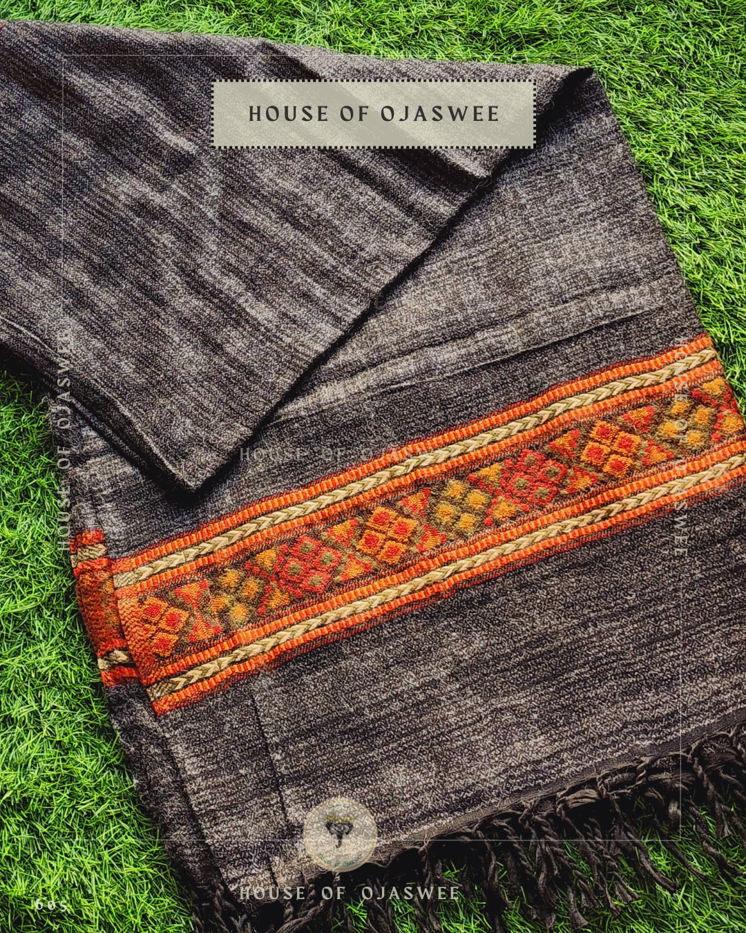 Himachali Plain Shawls - Grey