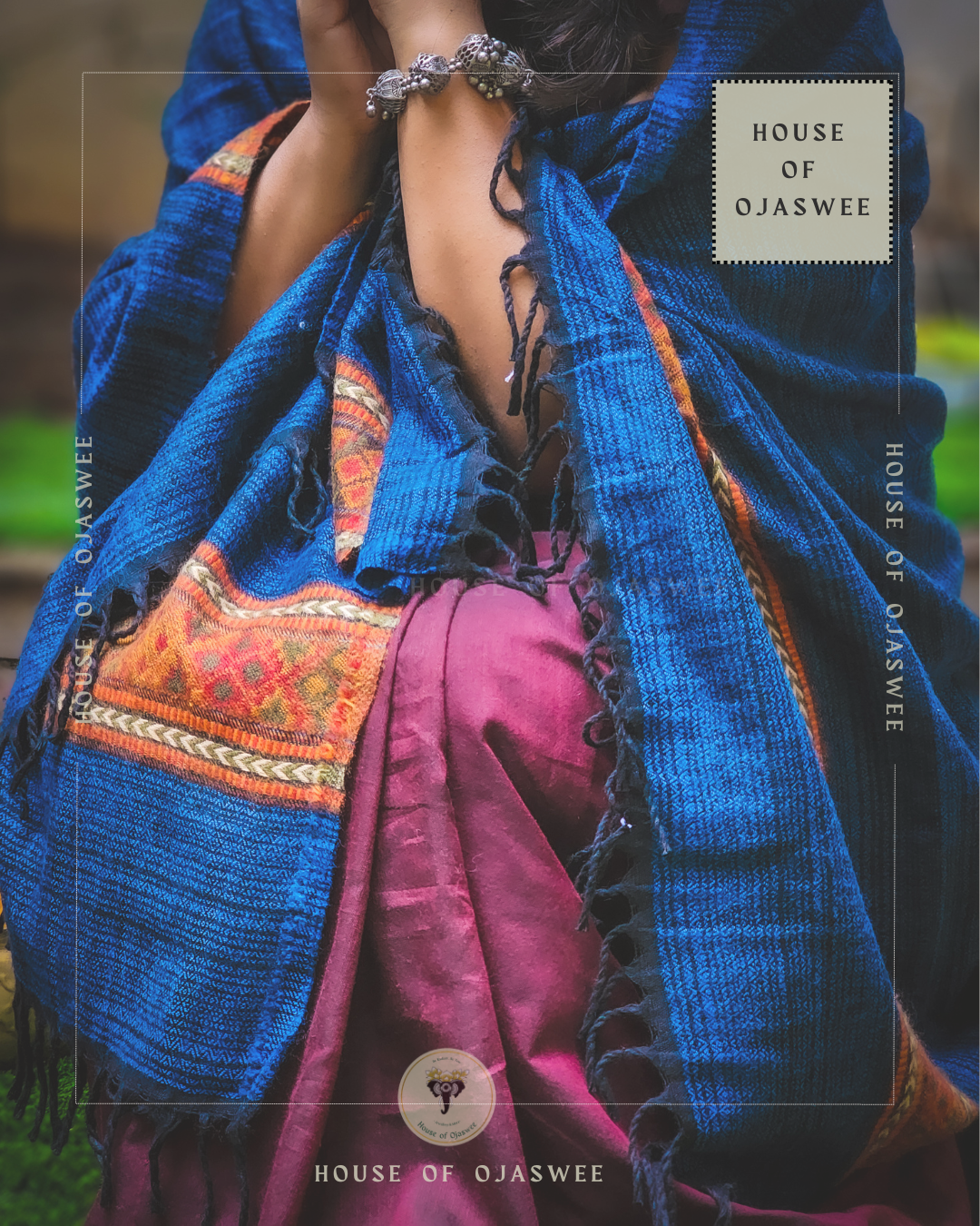 Himachali Plain Shawls - Blue